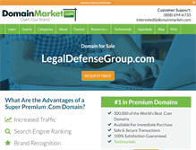 Tablet Screenshot of legaldefensegroup.com